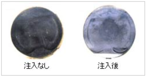 エンジンのピストン頂部